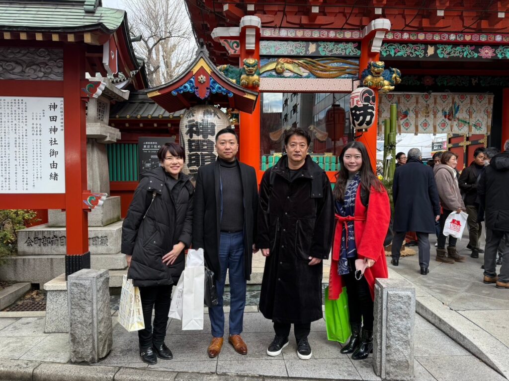 we went to Knada Myojin on 7th January. We started to work 2025.